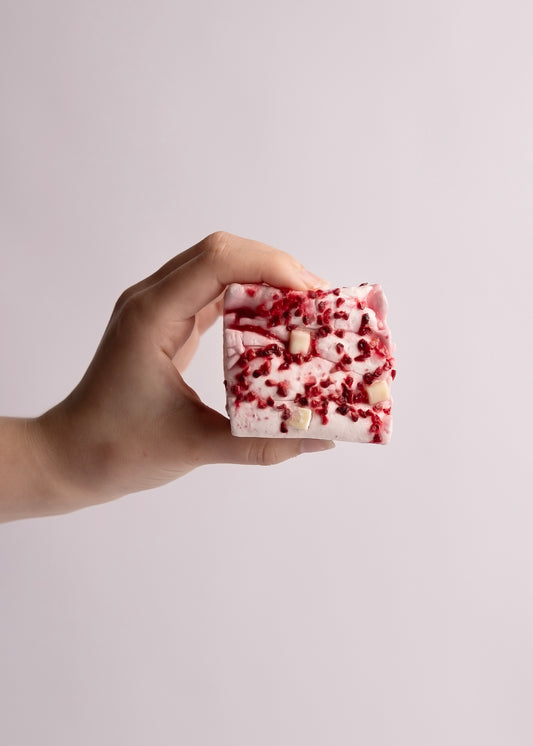 Raspberry & White Chocolate Marshmallows