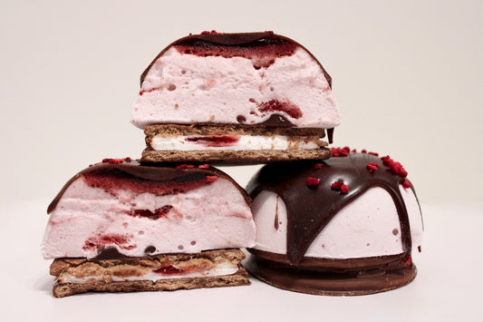 Chocolate Berry Marshmallow Domes