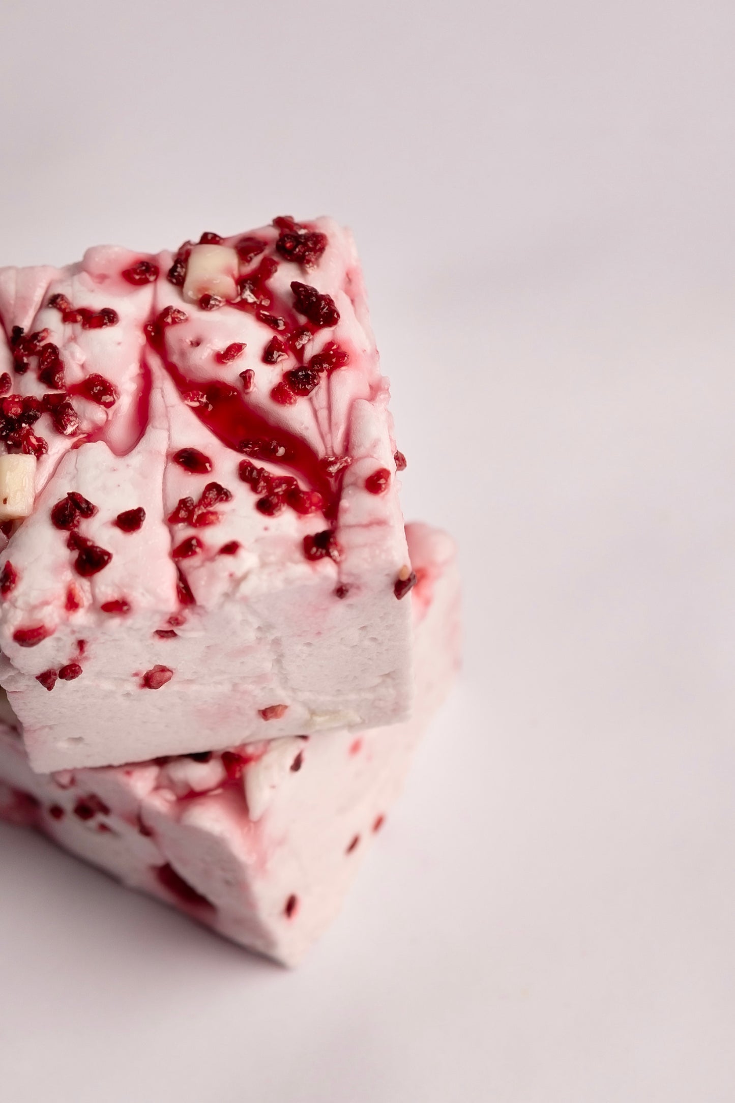 Raspberry & White Chocolate Marshmallows