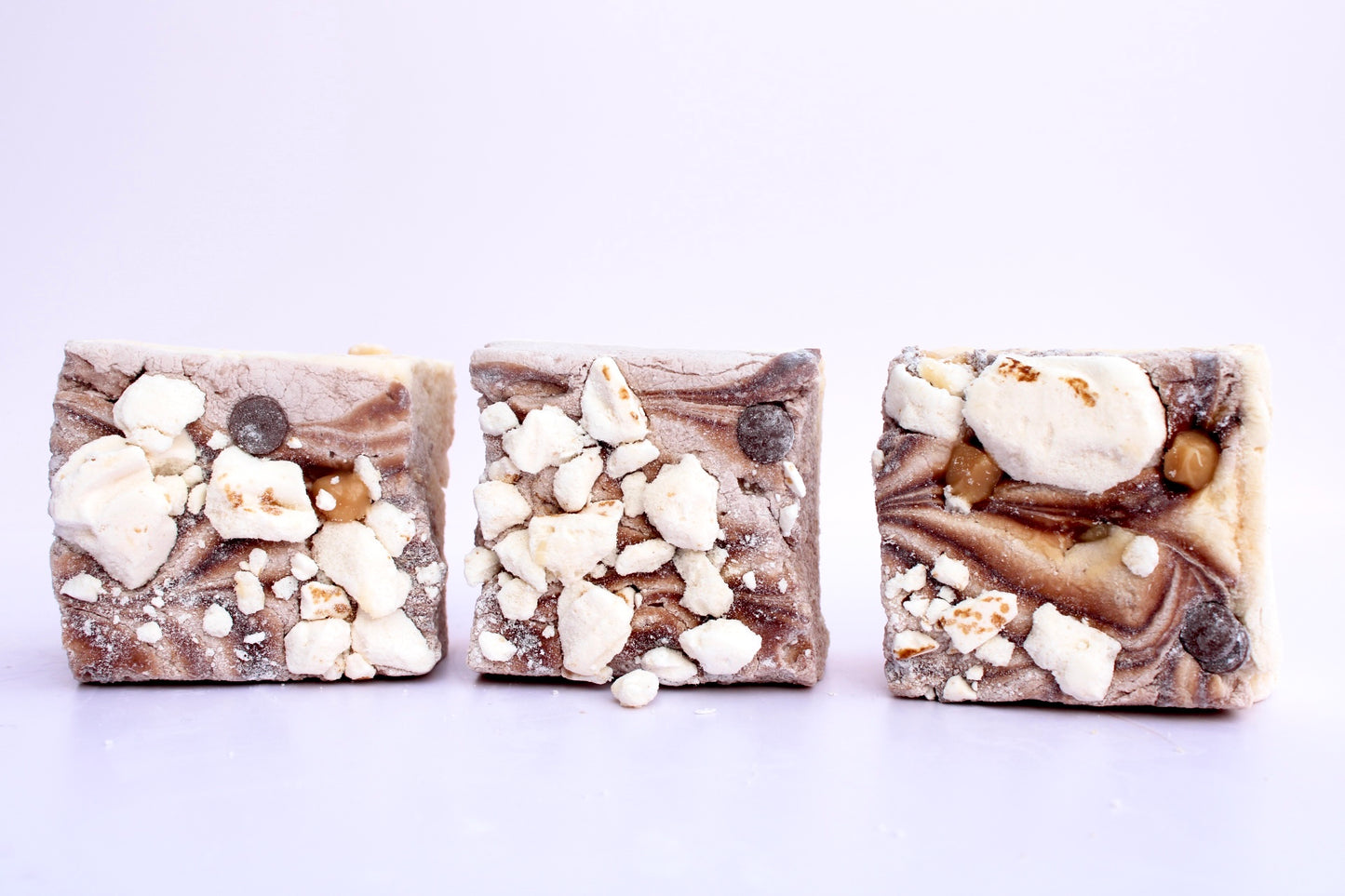 Chocolate & Caramel Meringue Marshmallows