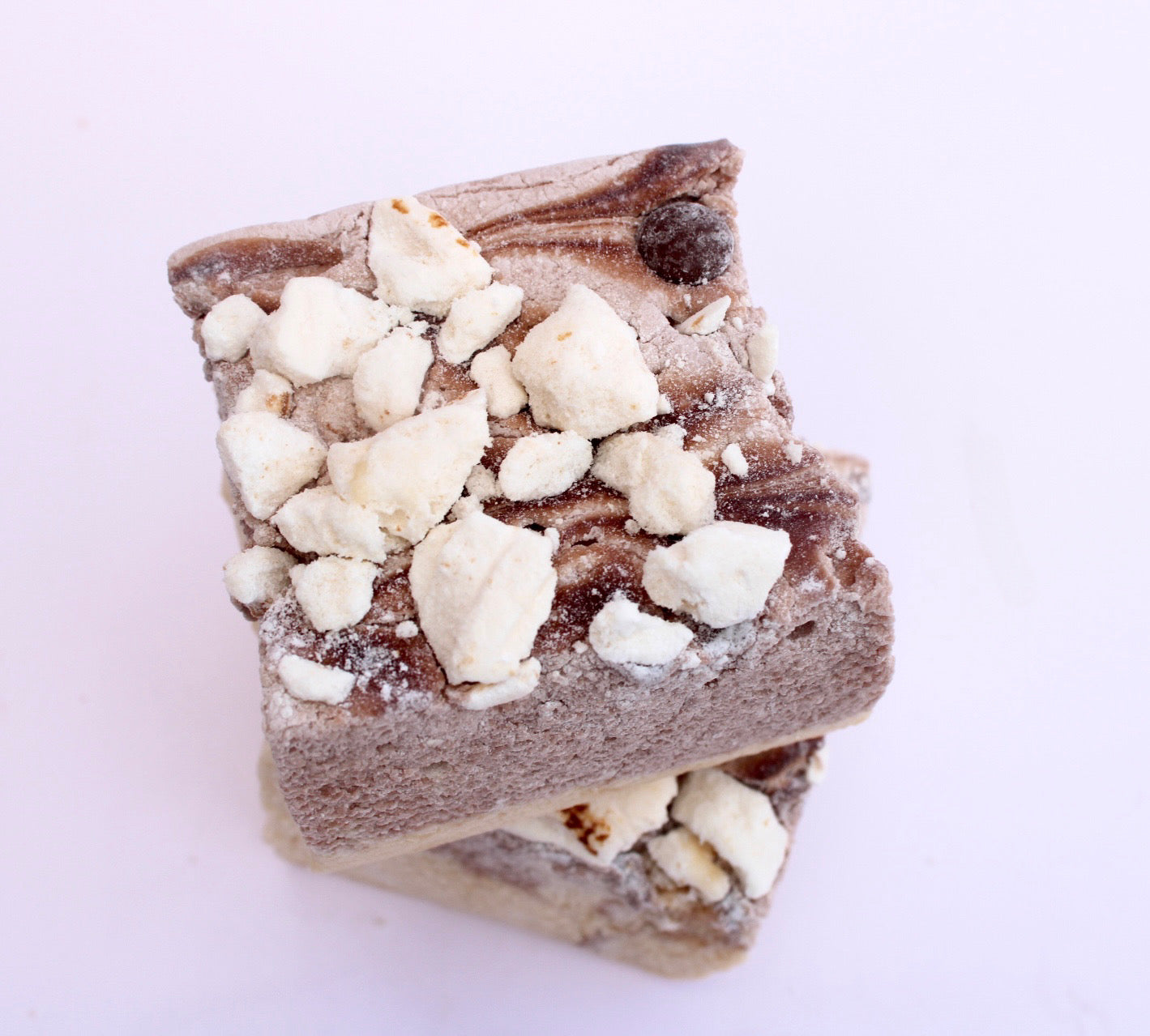 Chocolate & Caramel Meringue Marshmallows