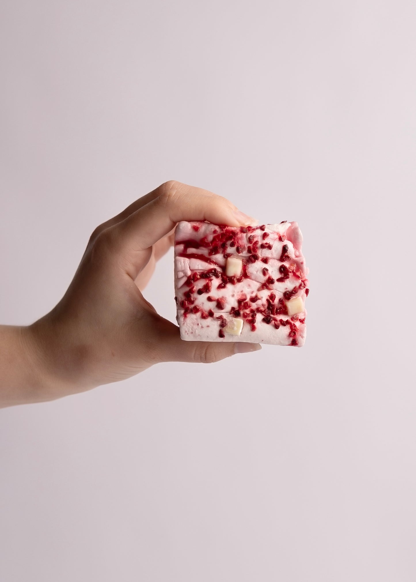 Raspberry & White Chocolate Marshmallows