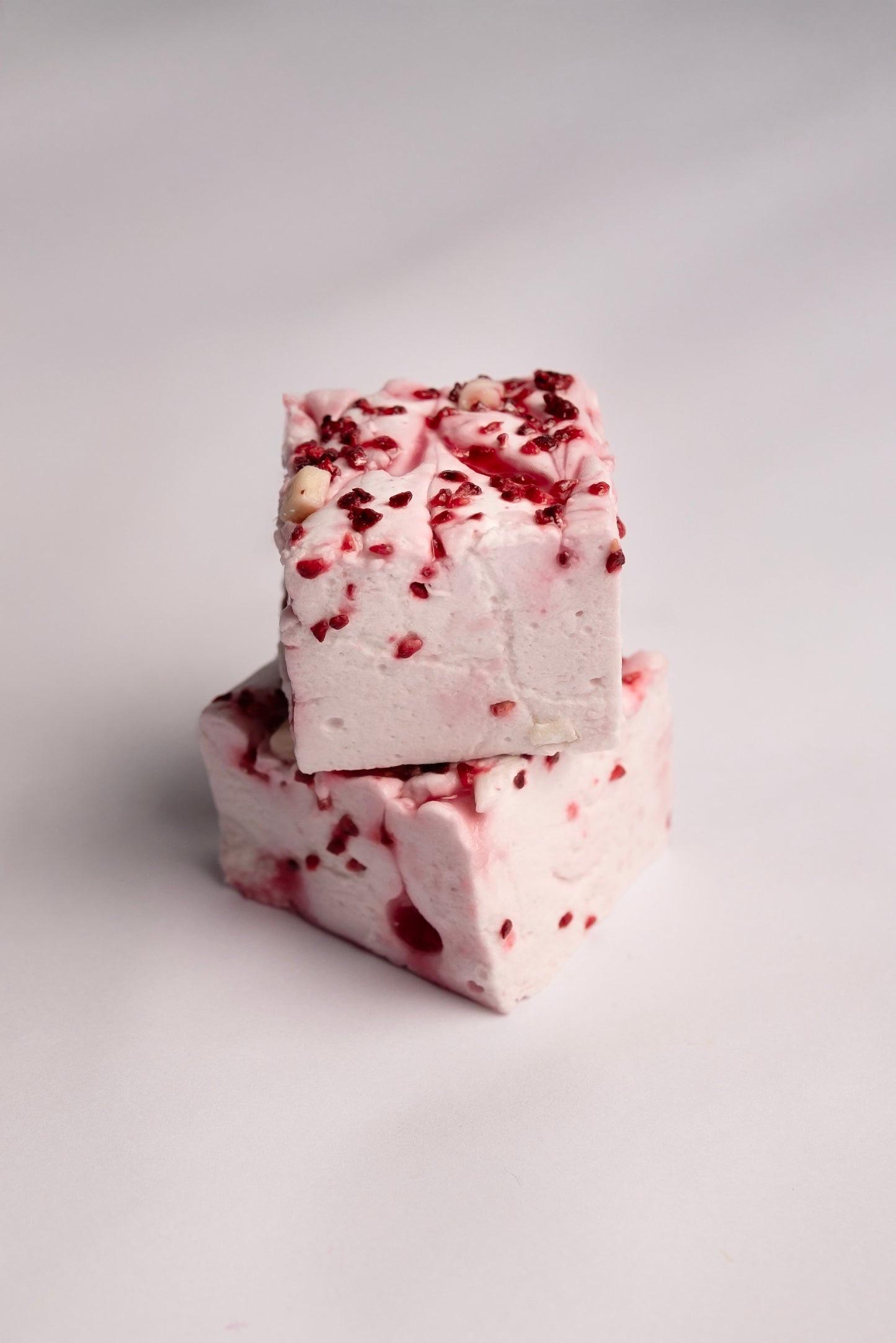 Raspberry & White Chocolate Marshmallows