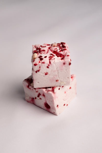 Raspberry & White Chocolate Marshmallows