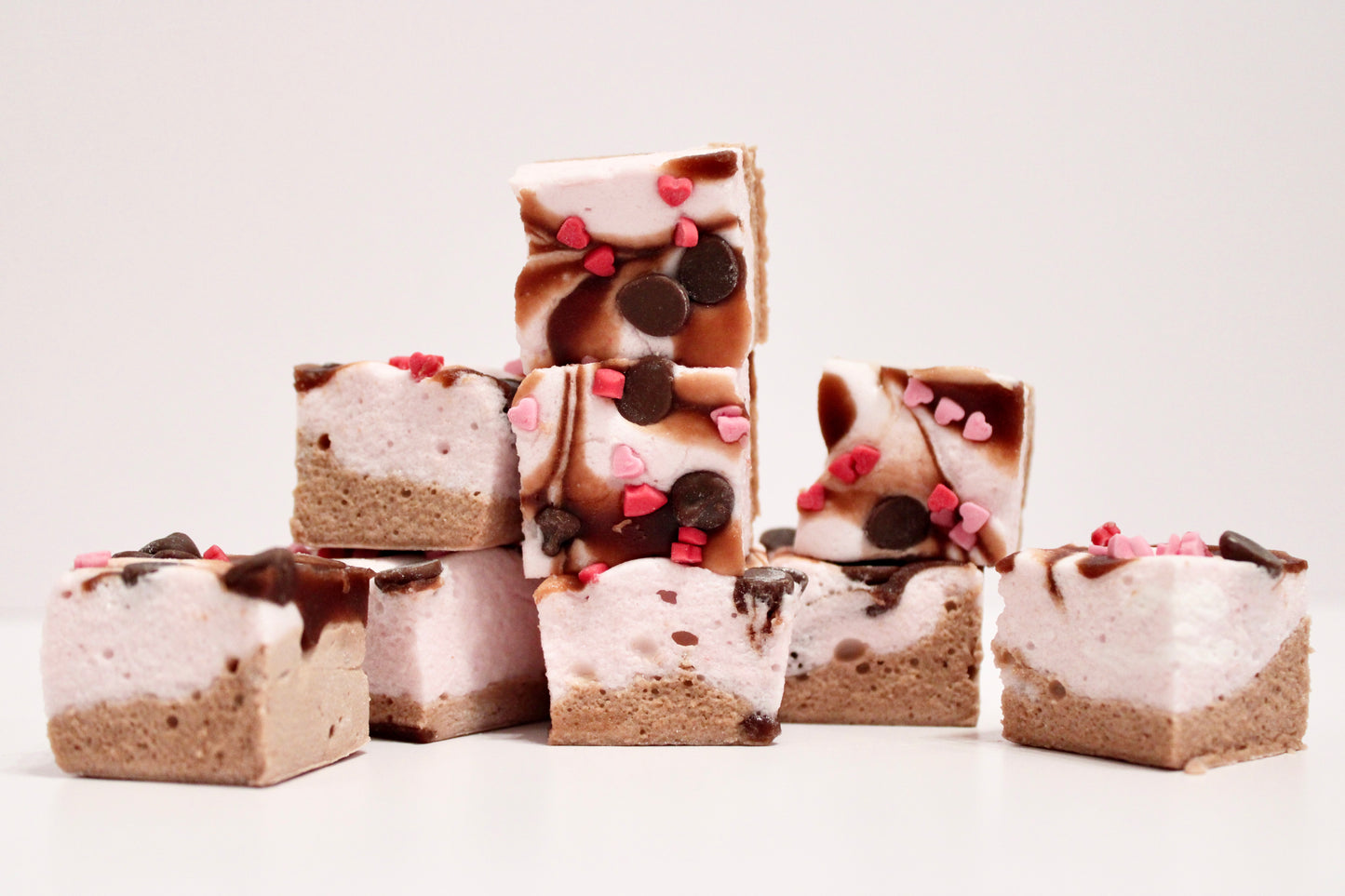 Milk Chocolate Strawberry Mallow Bites